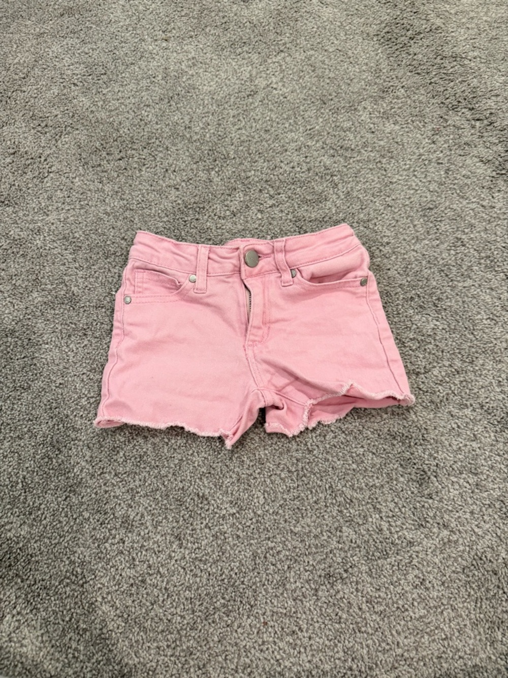 Joe's Jeans Pink Frayed Hem Kids Denim Shorts